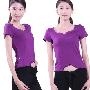 特价瑜伽服 三蒂东子2010春夏款舞蹈服 瑜珈服套装1005T紫+黑