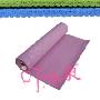 瑜珈垫 远阳加厚7MM浅紫色纯色PVC环保防滑瑜伽垫3件套送背包毛扣