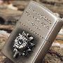 ZIPPO 打火机 日韩限量版银色嵌入子弹 送专用火石
