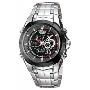 CASIO-卡西欧最新双显测温功能指针表EFA-119BK-1A