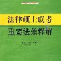 法律硕士联考重要法条释解