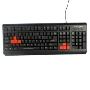 森松尼 Sunsonny SK-406U 酷优手有线键盘 黑色（全键磨沙纹 对称式鼠身设计 采用全新ABS材质）