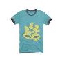 Justyle 英伦摩登艺术系列2012贵族抽象面具短袖T恤-XXL-102805939(赠送袜子一双)