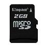 【免运费】金士顿(kingston) 2G TF手机存储卡送读卡器（MicroSD卡）（终身保固，全国联保！）