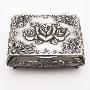 Royal-俄罗斯银锡玫瑰花园长方形首饰盒（中号）12264m