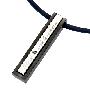 Bifing比菲—316L钛钢【360°的你】吊坠项链-黑色款（送皮绳） 韩国Angel旗下品牌