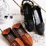 2010新春爆款 韩国学院风 时尚热卖皮带扣平跟单鞋 RL041
