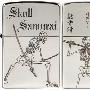 ZIPPO 打火机 两面加工骷髅战士2SI-SKL3