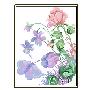 阿卡手工 法国进口十字绣 套件 花草 蝴蝶花—紫 11ct中格