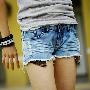 [穿什么]韩版夏季热卖水洗做旧牛仔短裤 coolzone C1005HP012A
