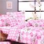 梦洁丝羽全棉斜纹印花床单式单人用床上用品三件套308