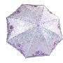 天堂伞 三折 超轻 刺绣 遮阳伞 雨伞 伞 月满花楼3070－1652 紫色
