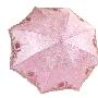 天堂伞 三折 超轻 刺绣 遮阳伞 雨伞 伞 月满花楼3070－1651 粉色
