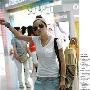 CS722李孝利V领背后烫金短袖T恤 白 灰