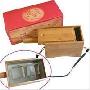 ★温灸盒艾灸盒 竹制双柱艾灸盒 温灸器艾绒 分段艾条专用艾盒