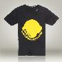 PPZ男装正品 2010新款夏装韩版修身黄色图案男士短袖T恤 704