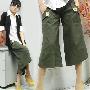 2010韩国流行经典木扣裙裤（送腰带）J514