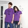 BUNNYHOP 2010年最时尚的圆领短袖情侣装T恤   FD5028   紫色