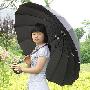 【免运费】黑色长柄超强抗风，防紫外线晴雨伞，遮阳伞，男士精品