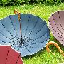 【免运费】晴雨系列商务伞，纯色系，防紫外线，蓝色