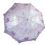 天堂伞 三折 超轻刺绣香型 遮阳伞 云中烟花 紫色 3310-1689 伞