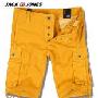 JACK JONES 09款时尚纽扣样式休闲短裤 JJ09019