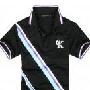 CK 2010斜条纹绅士款立/翻领时尚短袖T恤  1017