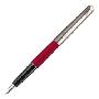PARKER派克笔T波系列钢套红色白夹墨水笔/钢笔
