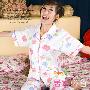 爆款~卡通小猪~女式短袖纯棉睡衣套家居服1306