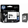 惠普C8816BA 816号简黑墨盒适用HP DeskjetF2238F2288Officejet43