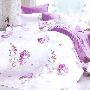 梦洁丝羽2010款大提花活性印花实物拍摄床上用品四件套全棉YG19