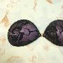 高贵紫色刺绣玫瑰蕾丝隐形文胸，隐形胸罩，隐形奶罩