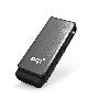 PQI U262 钛灰色 4GB 360度旋转碟身不掉盖设计 金属发丝纹外壳