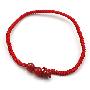 Genius-A112天然红玛瑙三颗珠编织创意时尚手链