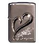 ZIPPO 打火机 日版黑冰情人心雕刻 ZP05514-C