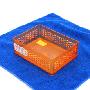 两件9折 日本直送 可叠加餐具 文具方形整理盒 橙色 INOMATA