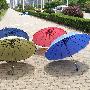 【免运费】长柄高级男士纯色商务雨伞，可当遮阳伞，太阳伞 深蓝