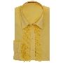佰杰斯时尚纯棉女士长袖衬衫/衬衣 Dow-XLA弹力纱·鹅黄色