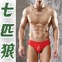 七匹狼男士内裤 鸿运全棉三角裤(2条/一盒两色不挑色)