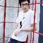 Cul.k-易尚 男装 韩版 时尚休闲 植绒印花 圆领 短袖T恤 C-YT18