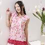 I'D女式纯棉家居服/睡衣套装  短袖七分裤-BR007