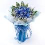 送花网 生日鲜花预定 青岛鲜花速递 11朵蓝色妖姬 玫瑰花