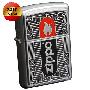 【2010新款Zippo】24830红黑Zippo标志