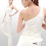 特价2010新款哈莲瑜伽服舞蹈服r1007_r1106白色瑜珈套装含胸垫