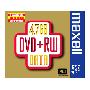 麦克塞尔DVD+RW 4X 1P(台产)单片厚盒1*5