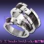 【BEVIL】毕凡 刻划永恒-黑色 316L钢 情侶对戒 情侶戒指 钢戒指