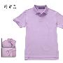BUNNYHOP商务休闲全棉纯色（紫色）POLO衫 男士翻领短袖T恤