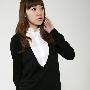 2010新品B.O女子假两件设计简洁大方长袖针织衫B0750