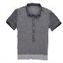 【Justyle】10夏英伦摩登艺术系列新款衬衫领修身POLO