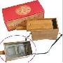 促销 温灸盒艾灸盒 竹制双柱艾灸盒 温灸器艾绒 分段艾条专用艾盒
